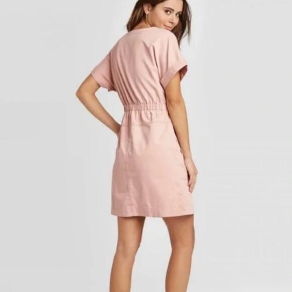 Universal Thread Pale Pink Zip Up Dress - Picture 5 of 9